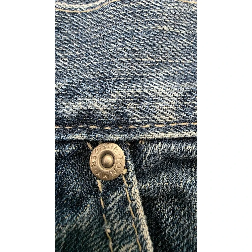 Tommy Hilfiger Men's Denim Carpenter Shorts Blue Medium Wash Size 36 Relaxed Fit